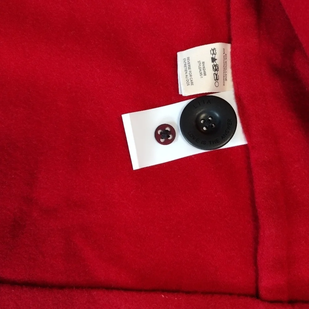 Lita By Ciera Slouchy Wool Coat Medium NWT - Picture 12 of 12
